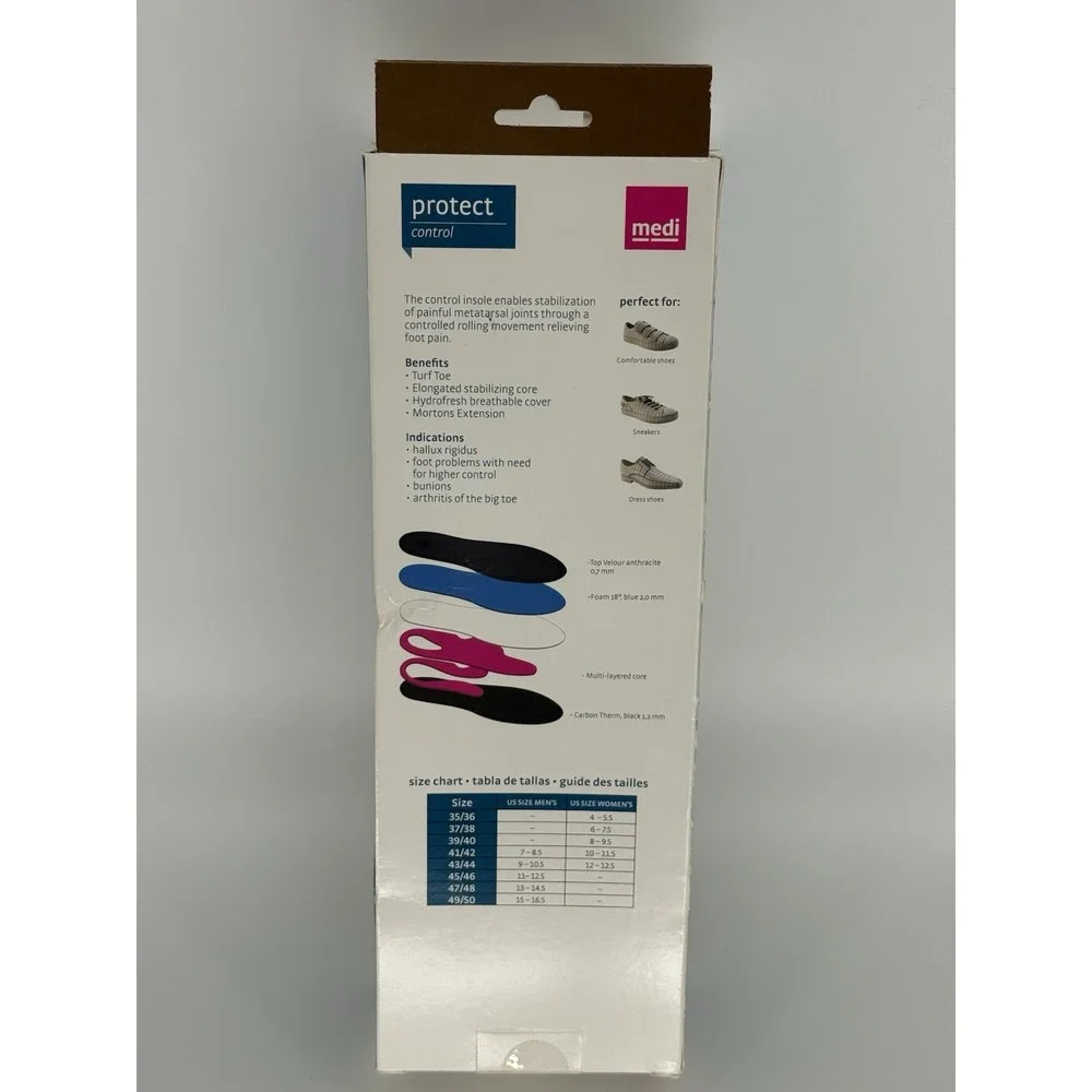 Medi‎ Foot Supports - Protect Comfort Insoles - Diabetes 6 - 7.5 Control PIA1537